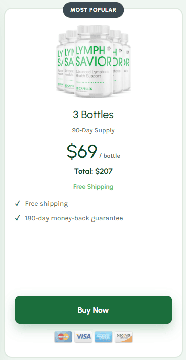 lymph savior 3 bottles price
