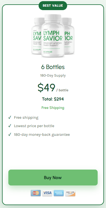 lymph savior 6 bottles price